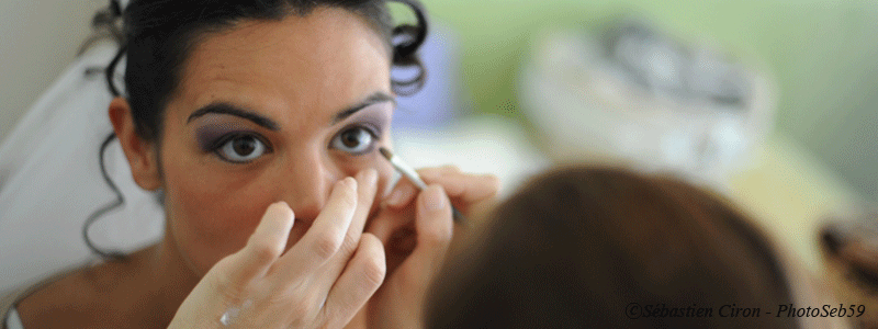 maquillage de la mariée